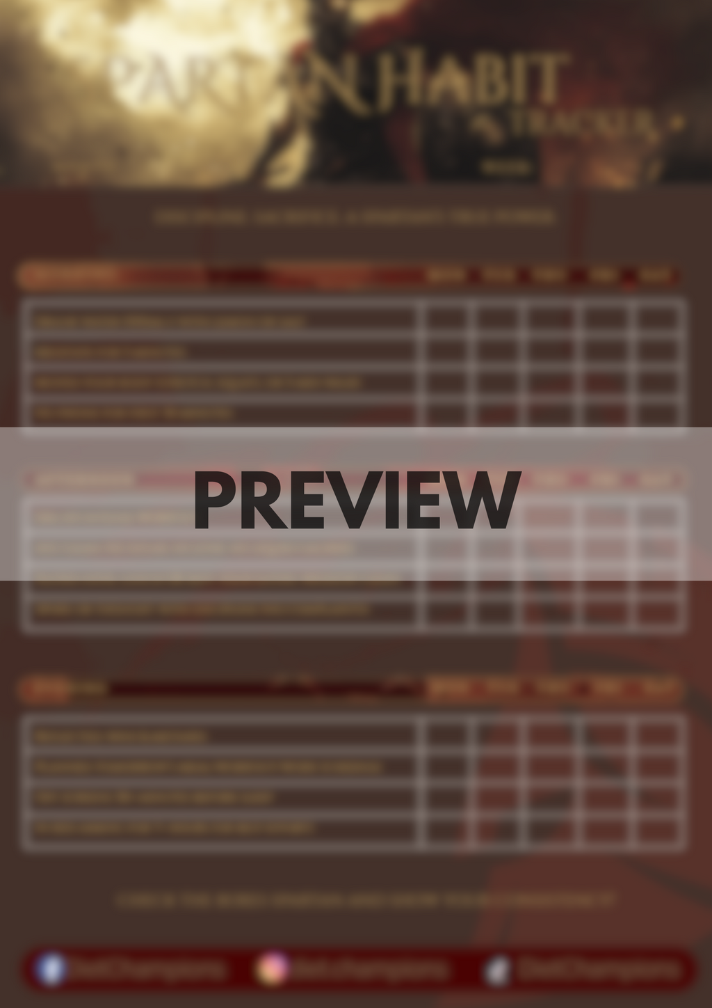 From Inconsistence to Persistence: The Spartan Habit Tracker