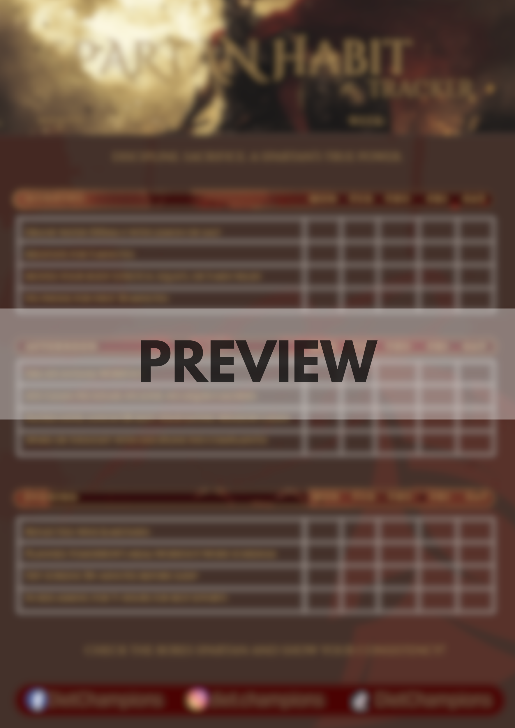 From Inconsistence to Persistence: The Spartan Habit Tracker